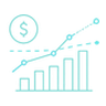 Icon für Revenue Forecasting und Budget Tracking